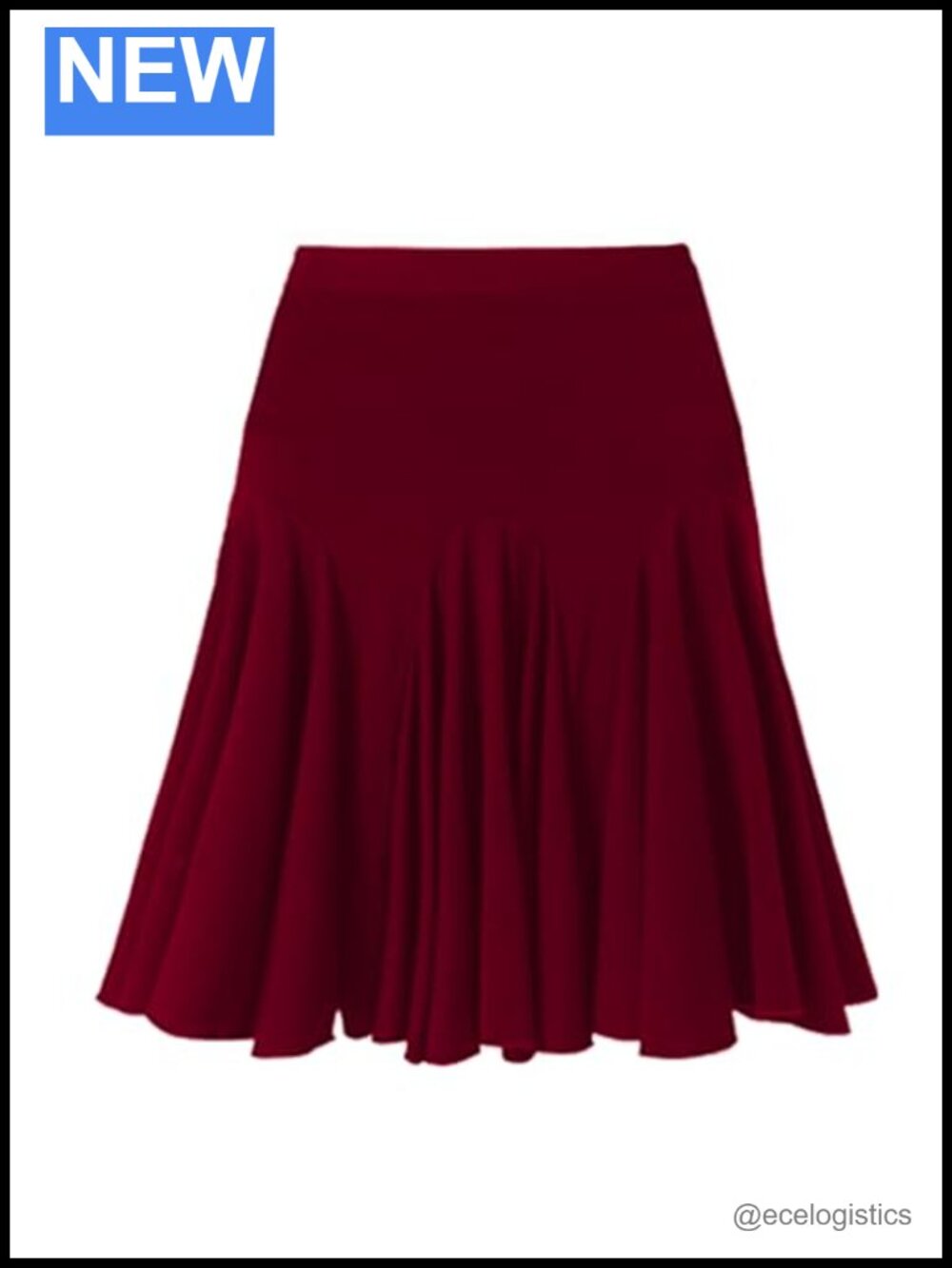 ZYMOZYM Flared Ruffle Skirt 100% Spandex Dance Wear Women's Athletic
